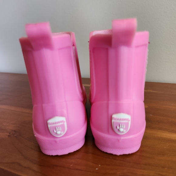 Bearpaw Bright Pink Kids Rain Boots - Picture 3 of 5
